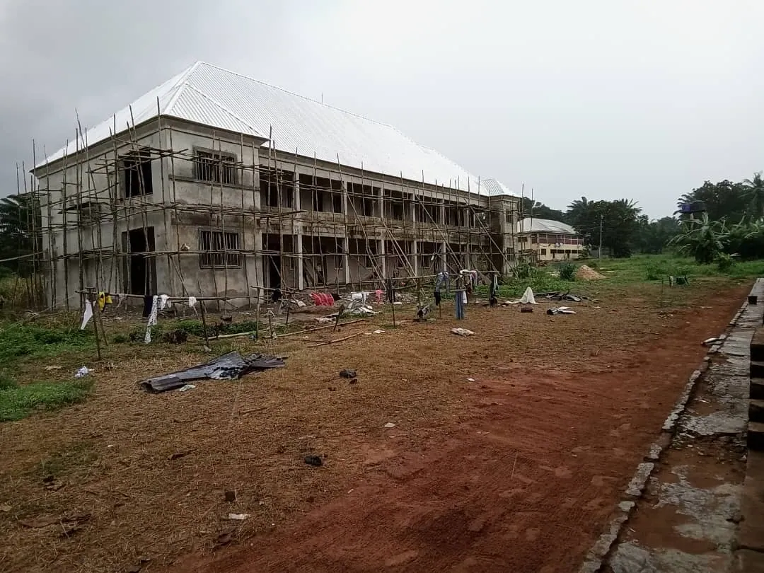 A new hostel building under construction at St. Felix Minor Seminary